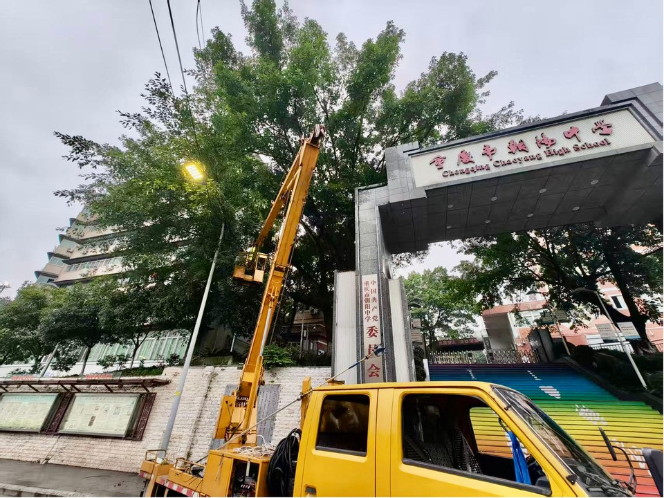 护航中高考  北碚城管在行动